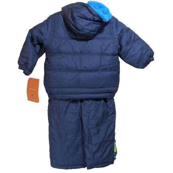 Pacific Trail Boys 2pc Snowsuit Bibs Pants and Jacket Coat 12 Months - New - Picture 2 of 8